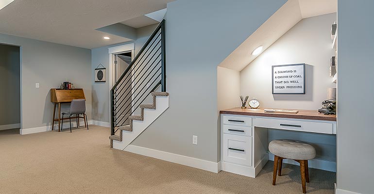 Basement home office, Grand Rapids MI