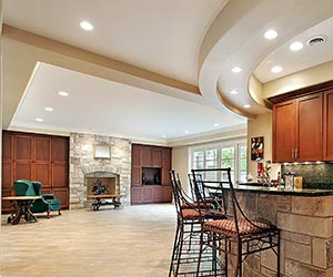 zone basement for interior design, Grand Rapids MI