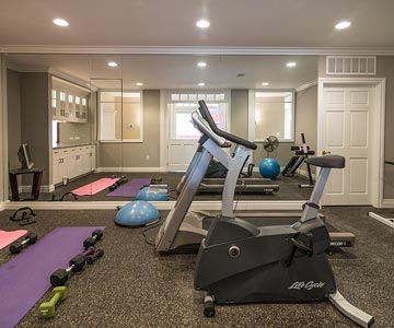 Basement Exercise Room Services Cascade